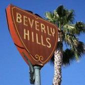 Beverly Hills Beverly Hills sign with tall palm tree